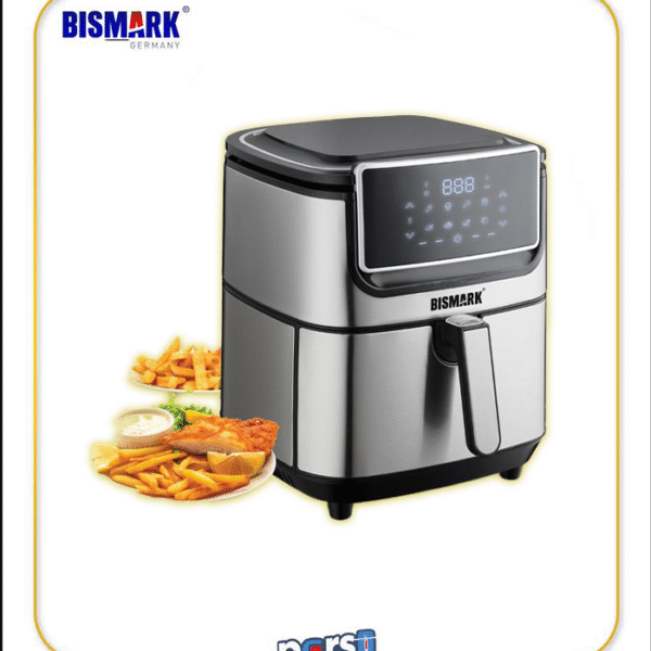 سرخ‌کن دو المنت بیسمارک مدل BM-3558 با بدنه استیل ضد زنگ و طراحی حرفه‌ای