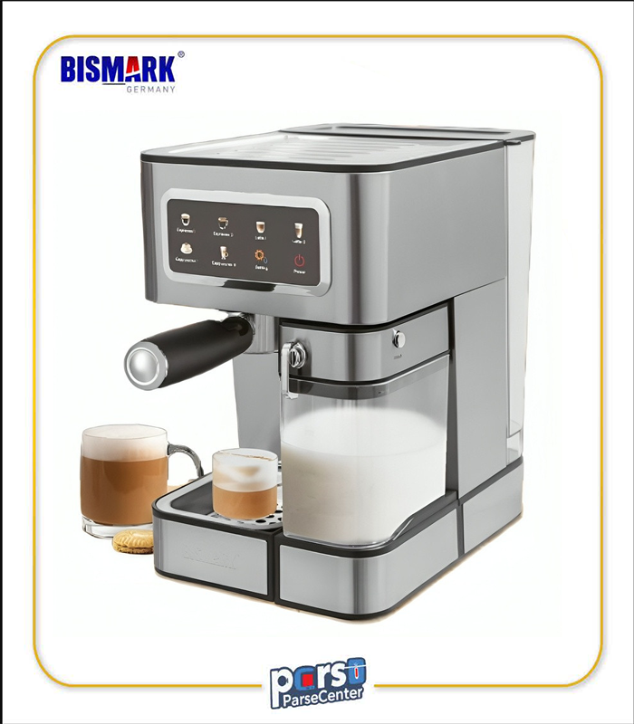 قهوه‌ساز بیسمارک BM2267 با فیلتر دائمی و طراحی شیک