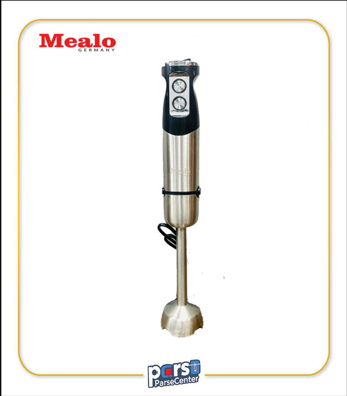 گوشت‌کوب برقی میلو مدل ML-180 با بدنه مشکی و تیغه تیتانیومی