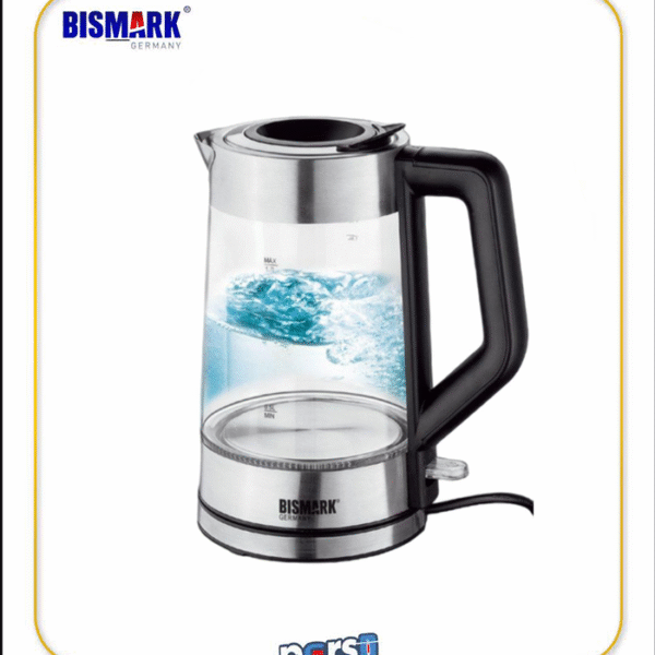 کتری برقی بیسمارک مدل BM3402 با بدنه استیل و توان 2200 وات