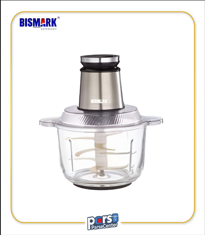 خردکن برقی ۳ لیتری بیسمارک مدل BMC500 با بدنه استیل و تیغه‌های ضدزنگ